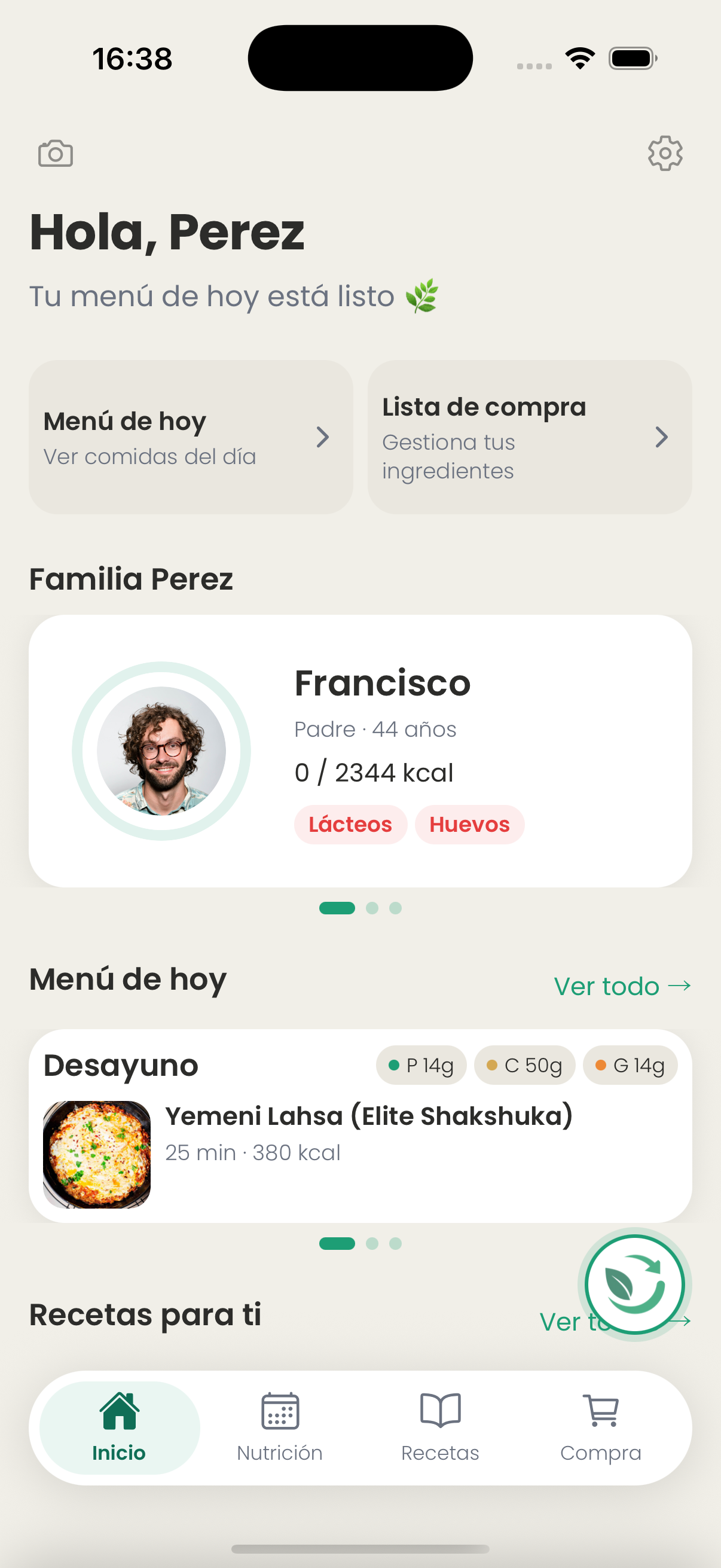 Inicio NutrIAssistant